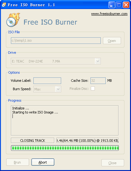 iso image burner dvd